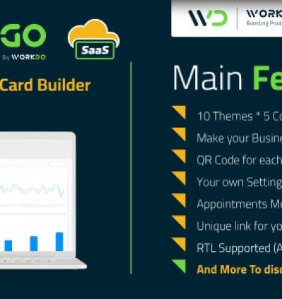 vCard SaaS - Digital Business Card Builder - Bio Links Builder